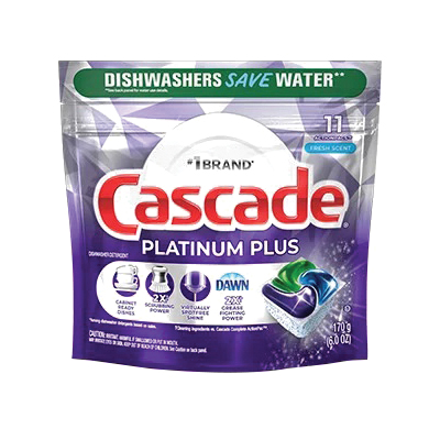 06481 Dishwasher Detergent Pod, 11 Count, Solid, Fresh, Blue/Purple/White