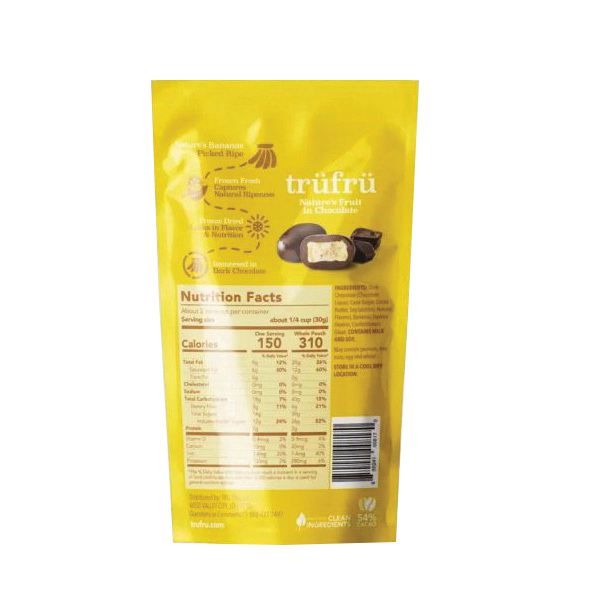 Tru Fru 404N Dark Chocolate, Dry, Bananas, 2.3 oz - 2