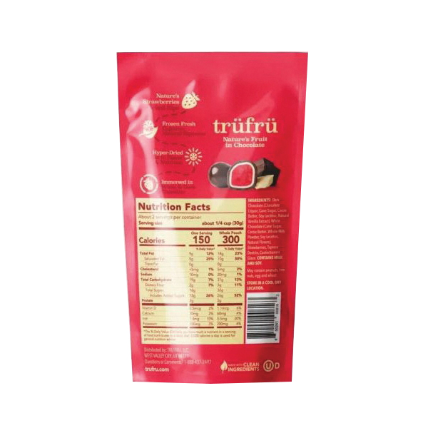 Tru Fru 403N Dark Chocolate, Dry, Strawberry, 2.1 oz - 2