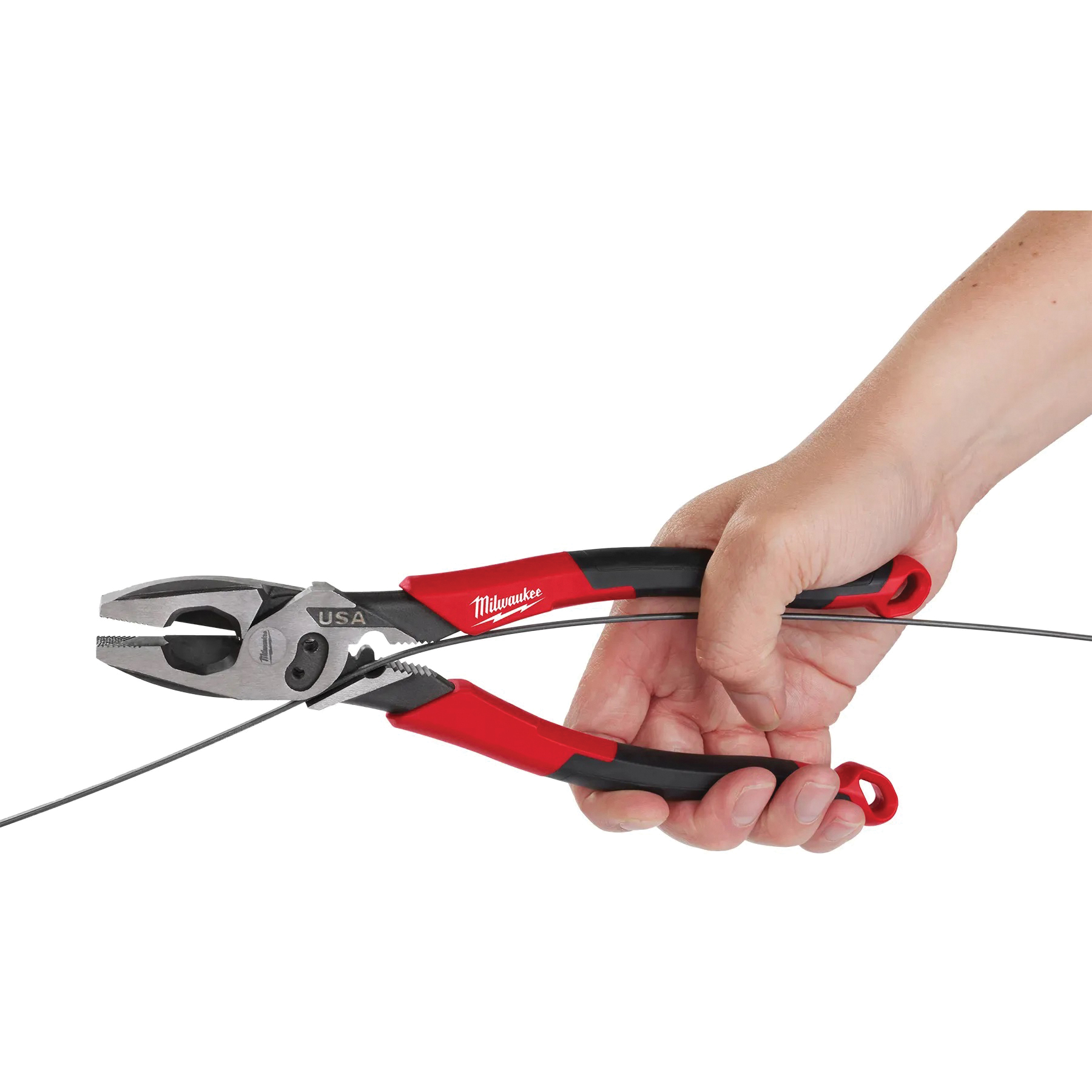 Milwaukee MT550C Lineman's Pliers, 1.39 in Jaw Opening, 0.74 in W Jaw, 9 in OAL - 3