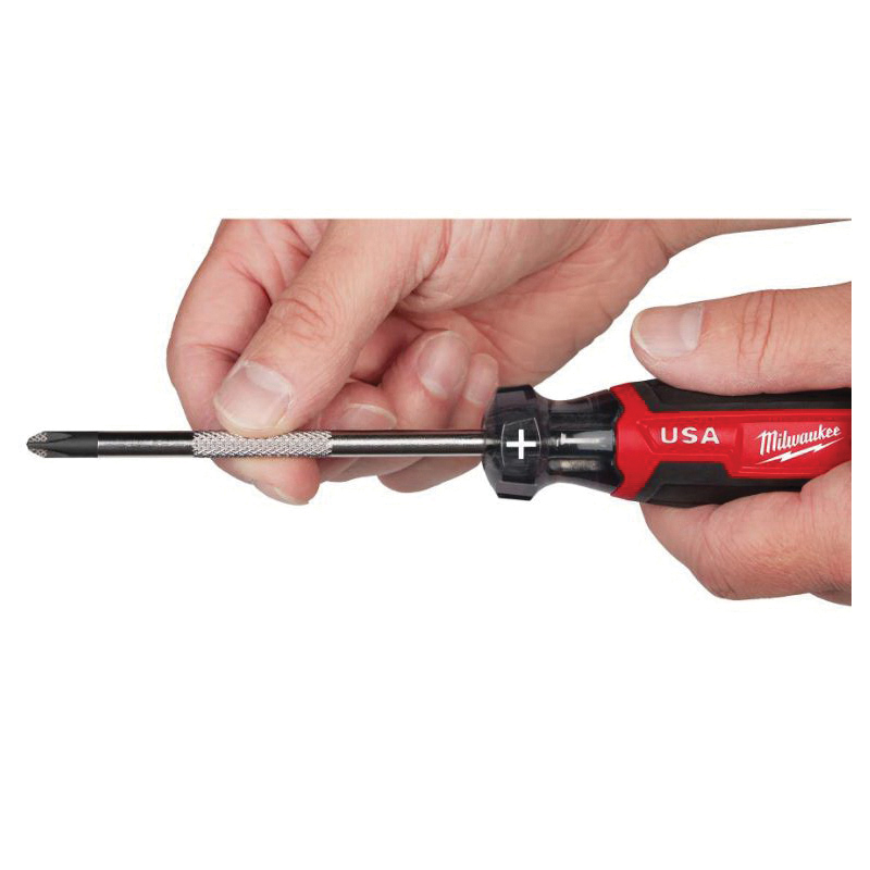 Milwaukee MT201 Screwdriver, #1 Drive, Phillips Drive, 6.7 in OAL, 3 in L Shank, Acetate Handle, Cushion-Grip Handle - 5