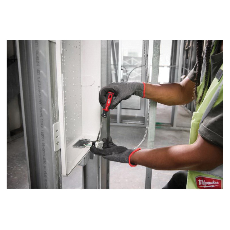 Milwaukee MT215 Screwdriver, #1 Drive, ECX Drive, 8.3 in OAL, 4 in L Shank, Acetate Handle, Cushion-Grip Handle - 5