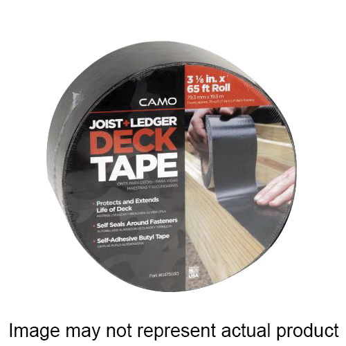 0375060 Deck Tape, 65 ft L, 6 in W, Polypropylene Backing, Black