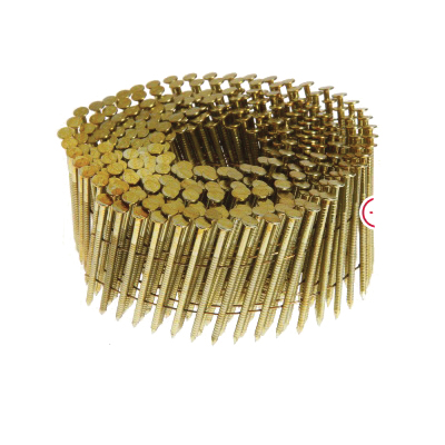 GRC5R92HG36 Wire Weld Coil Nail, 1-3/4 in L, Hot-Dipped Galvanized, On-Center Head, Ring Shank, 3,600 Count
