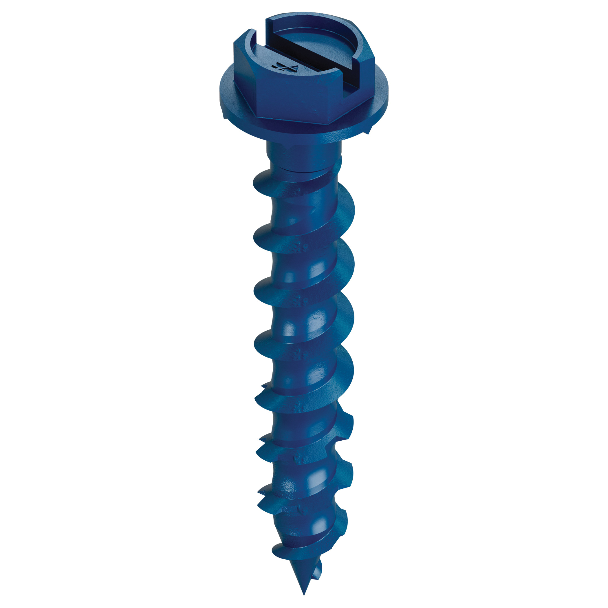 Titen Turbo TNT18114HC75 Screw Anchor, 3/16 in Dia, 1-1/4 in L, Carbon Steel, Ceramic-Coated/Zinc