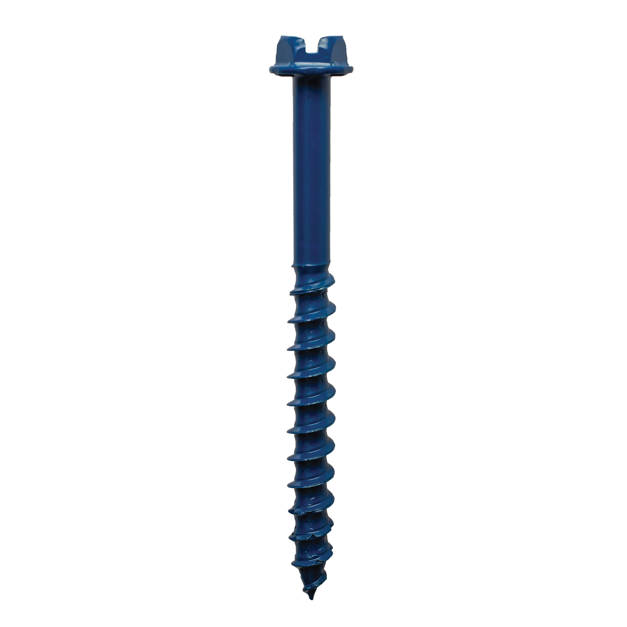 Titen Turbo TNT25234HC75 Screw Anchor, 1/4 in Dia, 2-3/4 in L, Carbon Steel, Ceramic-Coated/Zinc