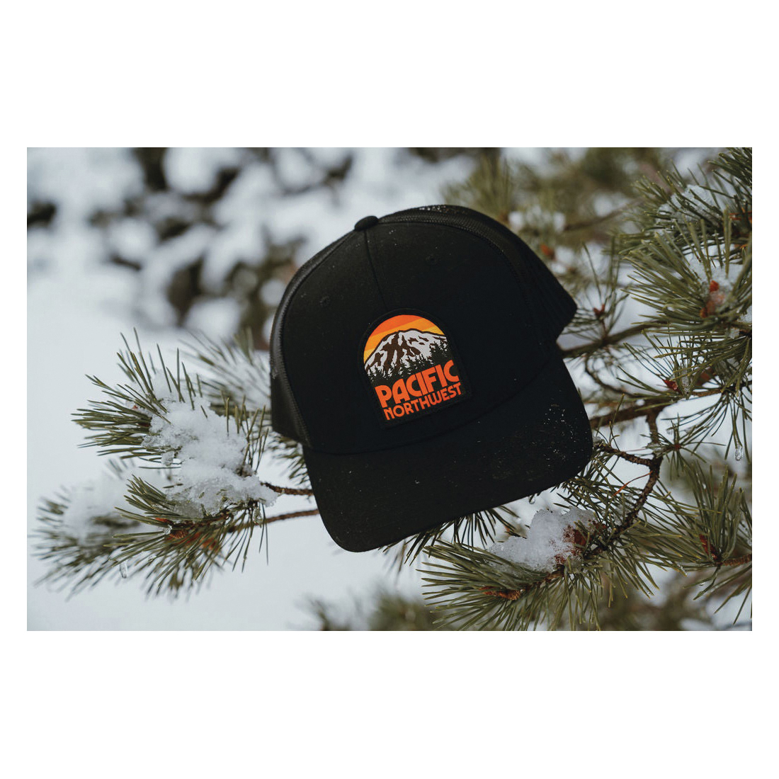 Northwest Vibes T135B Summit Trucker Hat, Cotton/Polyester, Black - 2