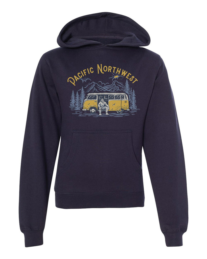 Northwest Vibes Y203-M Series Sweatshirt, Navy, M, Cotton/Polyester, Hooded - 2