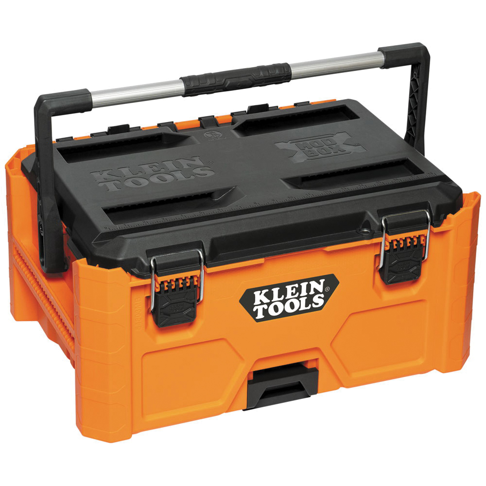 MODbox 54803MB Medium Toolbox, 1.4 cu-ft, Polymer, Orange, 22 in L x 15.5 in W x 11.7 in H Outside