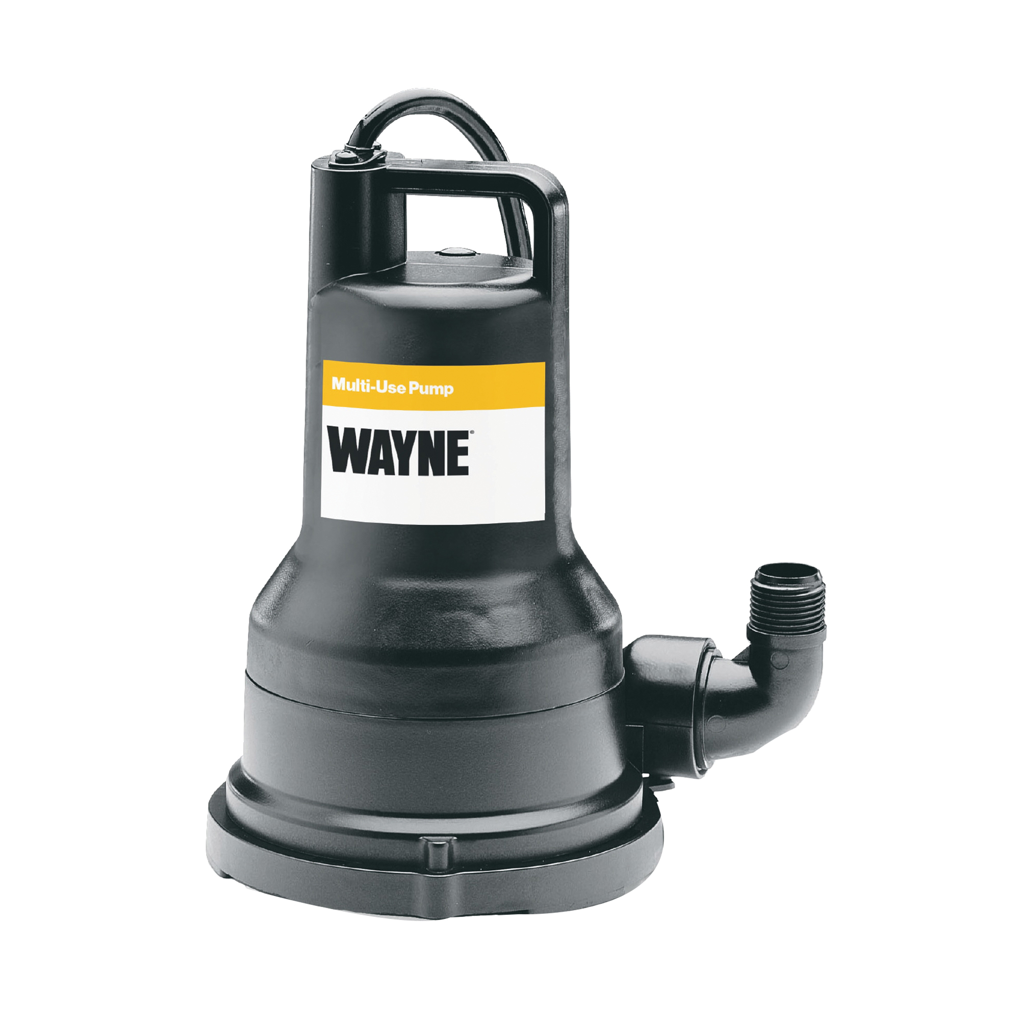 Wayne VIP Series VIP30 Submersible Pump, 120 V, 1/3 hp, 1-1/4 in Outlet, 2600 gph, Vortex Impeller, Thermoplastic