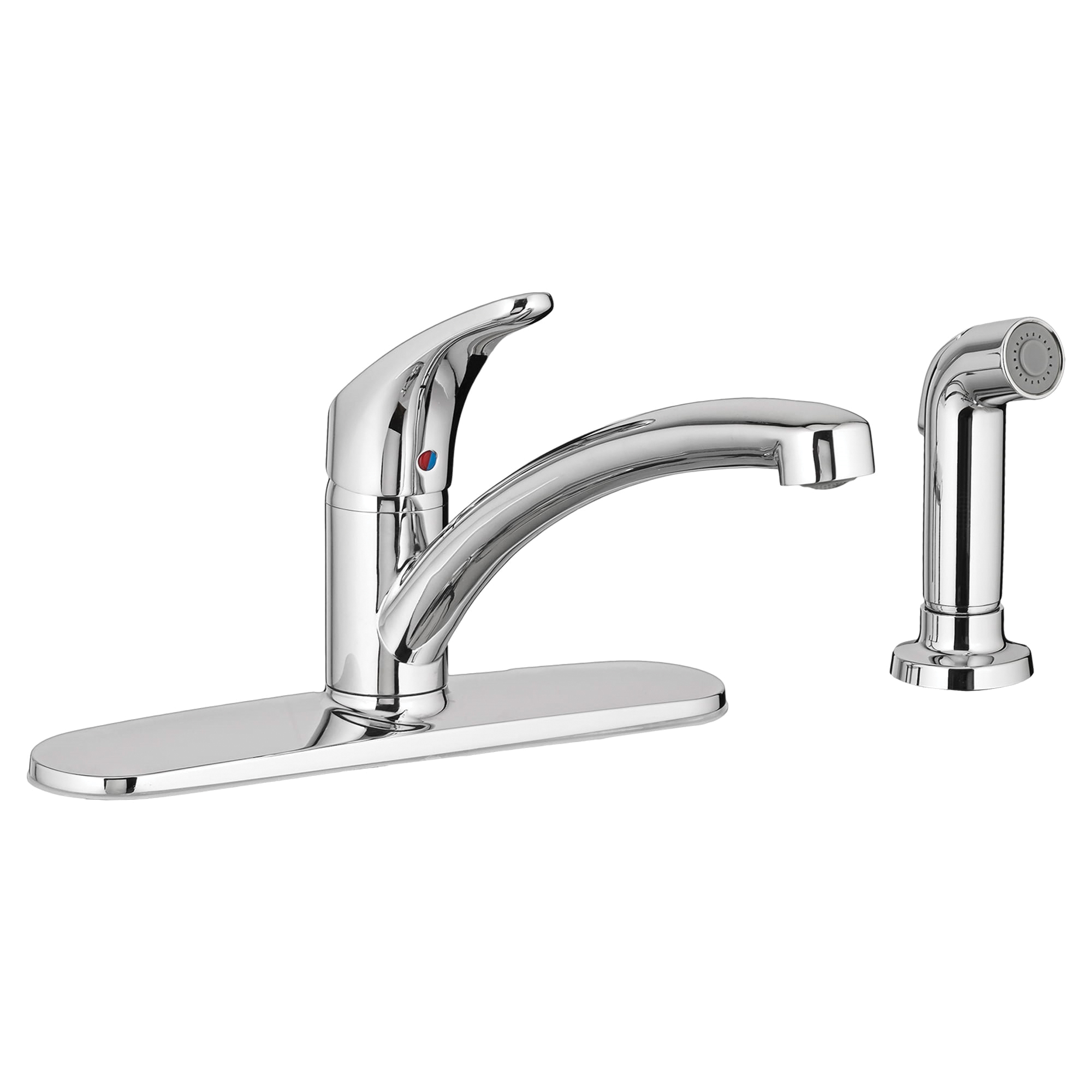 Colony Pro Series 7074040.002 Kitchen Faucet, 1.5 gpm, 1-Faucet Handle, 4-Faucet Hole, Brass, Deck