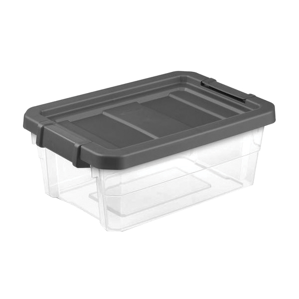 14723V06 Stacker Box, 16 qt, Plastic, Gray