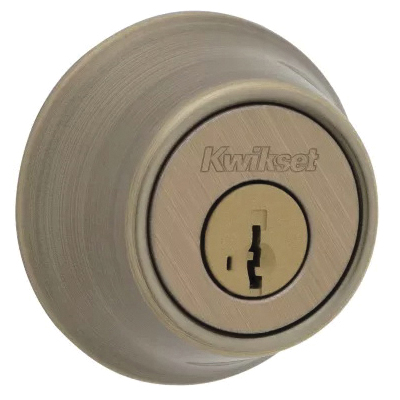 665 Series 665 5 SMT Deadbolt, 3 Grade, Keyed Key, Zinc, Antique Brass, 2-3/8, 2-3/4 in Backset