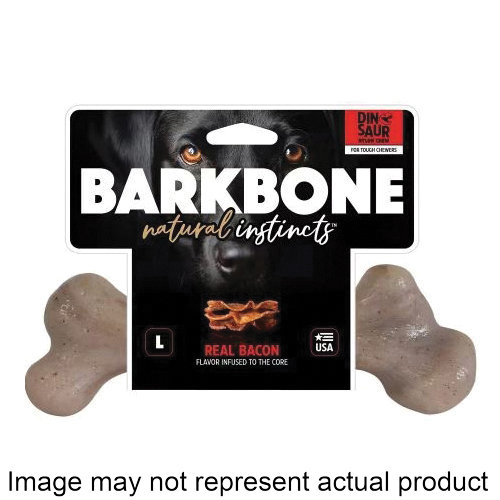 BarkBone Natural Instincts 36028 Dog Toy, M, Bacon, Chew Toy, Nylon