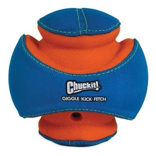 47019 Dog Toy, One Size, Giggle Kick Fetch, Foam/Polyester Fabric/Rubber