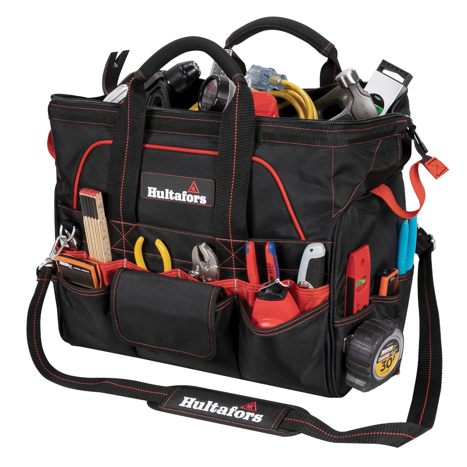 HT5553 Pro Contractor's Closed-Top Tool Bag, 18 in H, Neoprene/Polyester