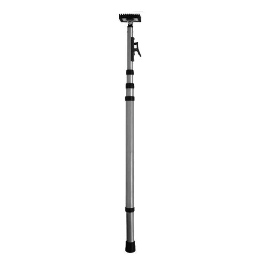 54733 Dust Containment Sheeting Pole, Telescoping, 4 ft 7-1/2 in to 12 ft L, Steel, Gray