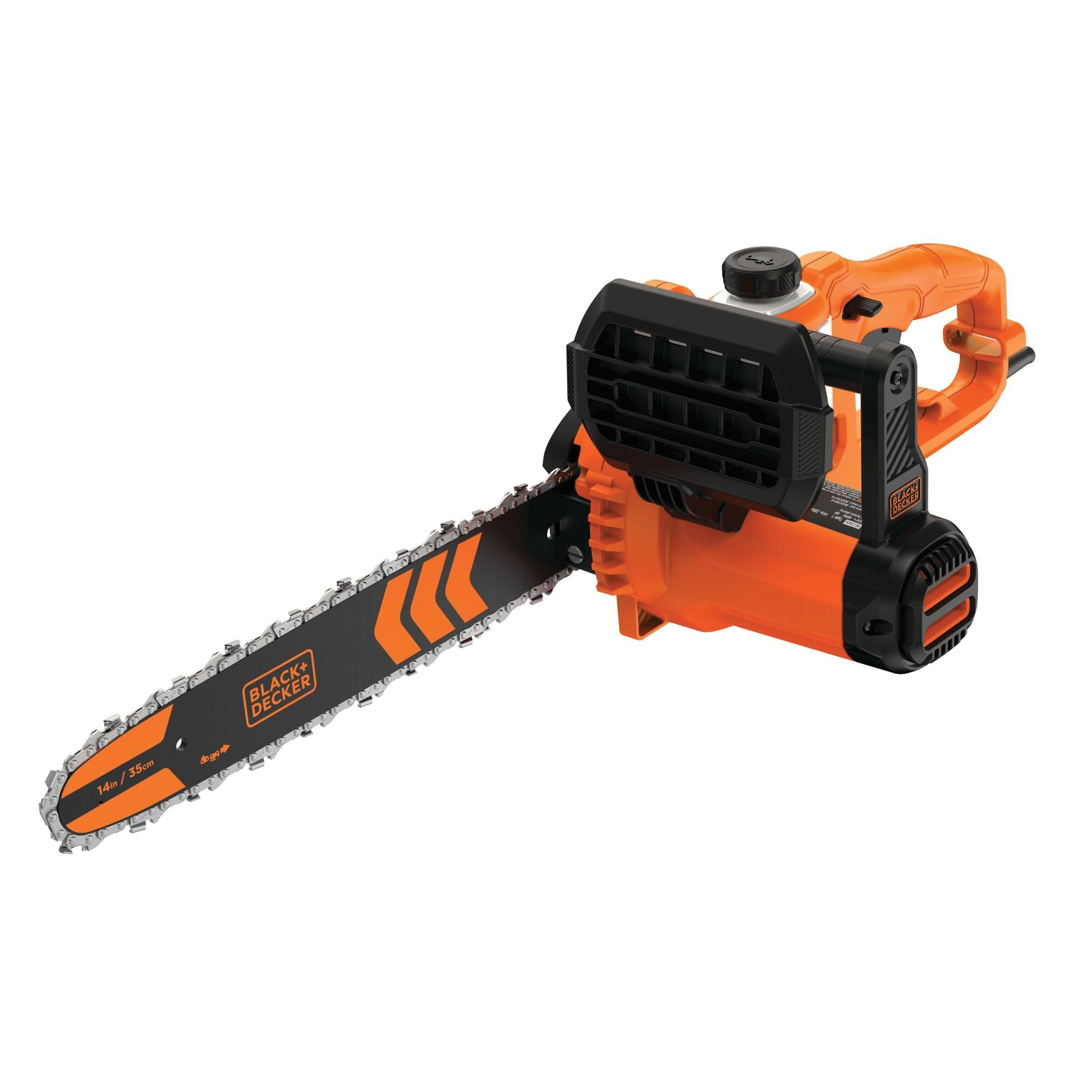 Black+Decker BECS600 Electric Chainsaw, 8 A, 14 in L Bar/Chain