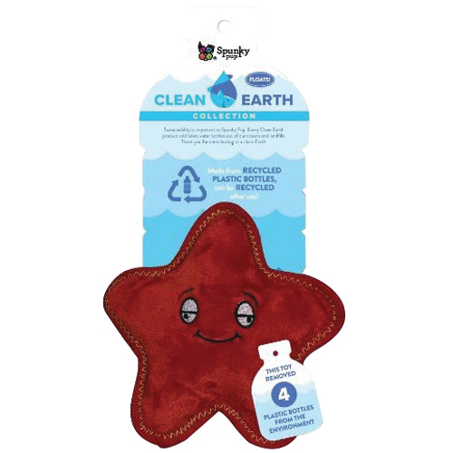 Spunky Pup Clean Earth Starfish Plush Dog Toy Spunky Pup Clean Earth Starfish Plush Dog Toy
