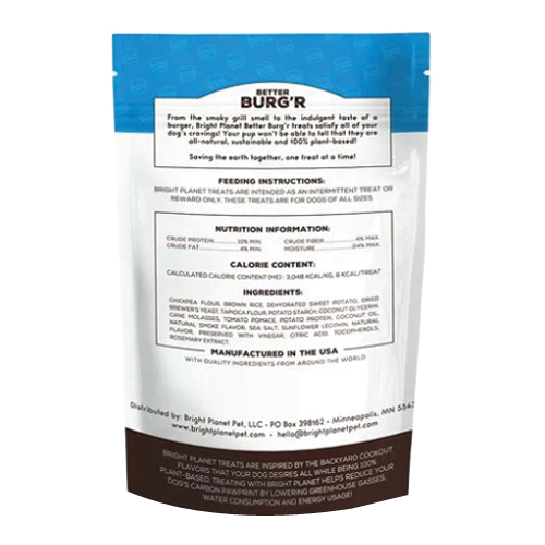 Bright Planet Better Burg'r 66571 Dog Treat, 5 oz - 4