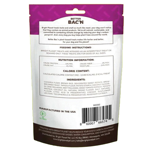 Bright Planet Better Bac'n 66574 Training Treat, Senior, S, 5 oz - 2