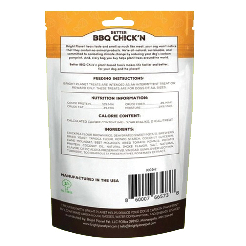 Bright Planet 66573 Training Treat, Senior, S, BBQ Chicken, 5 oz - 2