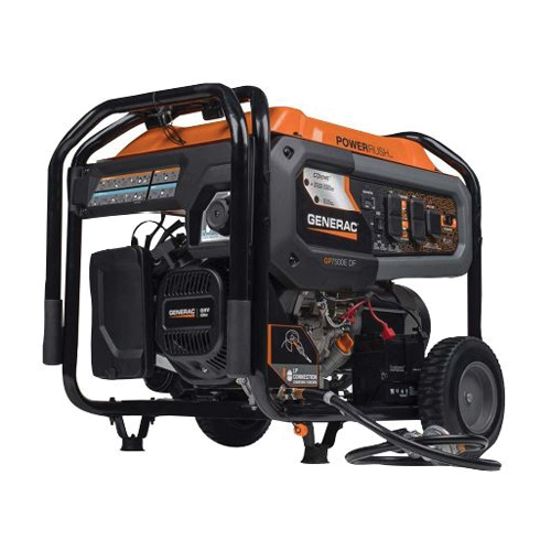 GP 8011-0 Portable Generator, 62.5, 31.25 A, 120/240 VAC, 7500 W Gas, 6800 LP Output, Gasoline, LPG