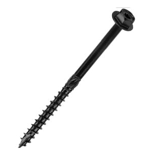 Grip-Rite GRSSFW1441250 Screw, 1/4 in Thread, 4 in L, Flat Washer Head, Hex, Star Drive, 1925 lb Shear Strength