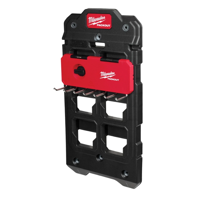 Milwaukee PACKOUT 48-22-8329 7-Hook Rack, 25 lb, 9-1/2 in W, 3-1/2 in H, 3 in L - 3