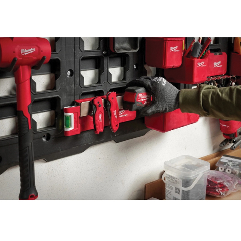 Milwaukee PACKOUT 48-22-8344 Belt Clip Rack, 20 lb, 9-1/2 in W, 3-1/2 in H, 1.3 in L - 4