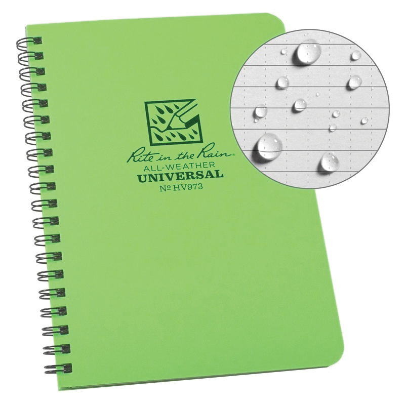 【関税込み】RAINS グリーン Loop W ベスト Rite in the Rain HV973 Notebook, 4-5/8 x 7 in Sheet, 32-S