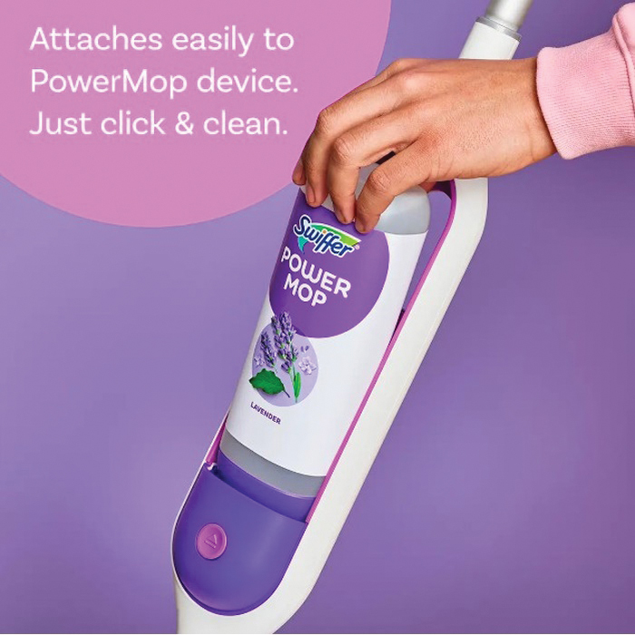 Powermop Floor Cleaner, Swiffer, 25 oz, Liquid, Lavender, Clear - 2