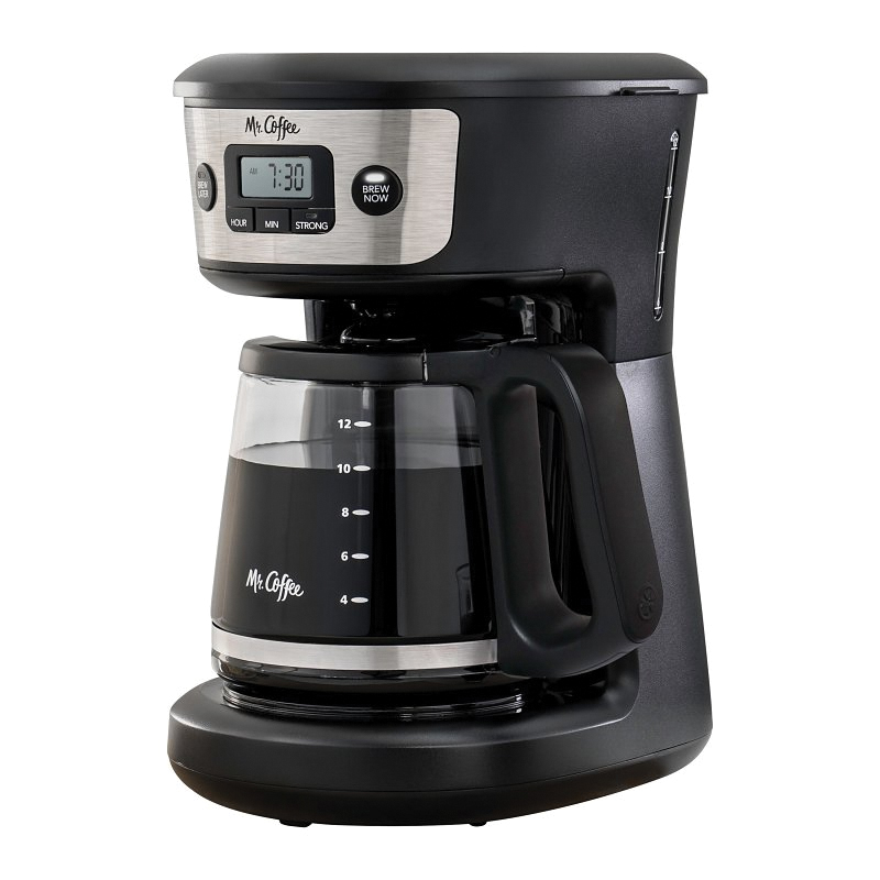 2176620 Programmable Coffee Maker, 12 Cups Capacity, 900 W, Plastic/Stainless Steel, Black/Stainless Steel