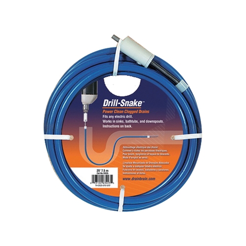 General Wire Drill Snake DS25 Drain Auger, 25 ft L Cable