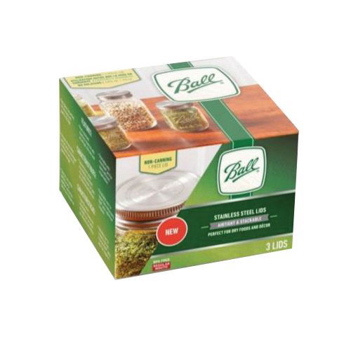 2176672 Non-Canning Lid, Regular Mouth, Stainless Steel, 3/PK