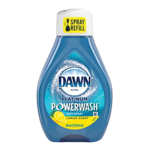Dish Spray Refill, Dawn, Platinum Powerwash, 16 oz, Liquid, Lemon, Clear - 1