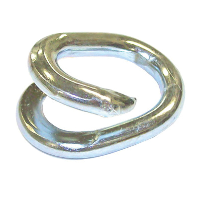 45961 Double Loop Chain, 2/0, 20 ft L, 255 lb Working Load, Low Carbon Steel, Electro Galvanized/Zinc Plated