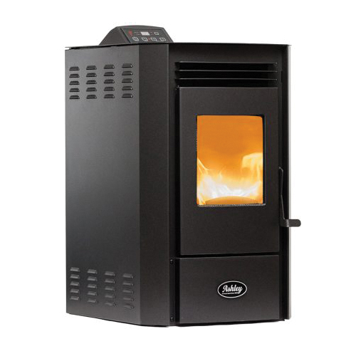 Ashley Hearth AP5613-P Pellet Stove with 50 lb Hopper, 18-1/2 in W, 21.3 in D, 33.9 in H, 30,000 Btu/hr Heating