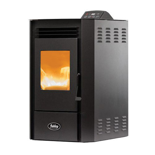 Ashley Hearth AP5613-P Pellet Stove with 50 lb Hopper, 18-1/2 in W, 21.3 in D, 33.9 in H, 30,000 Btu/hr Heating