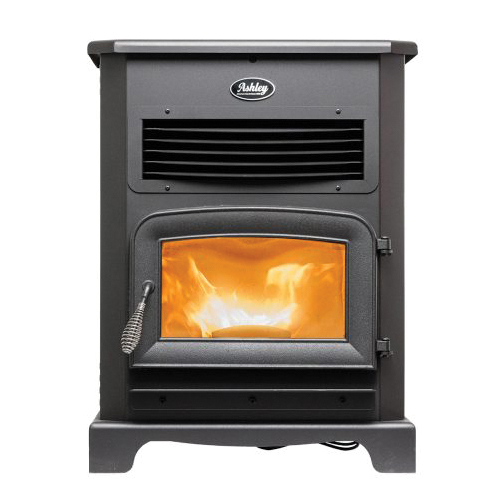 AP5622-P Pellet Stove with 170 lb Hopper, 25-1/2 in W, 25-1/2 in D, 40.4 in H, 50,000 Btu/hr Heating