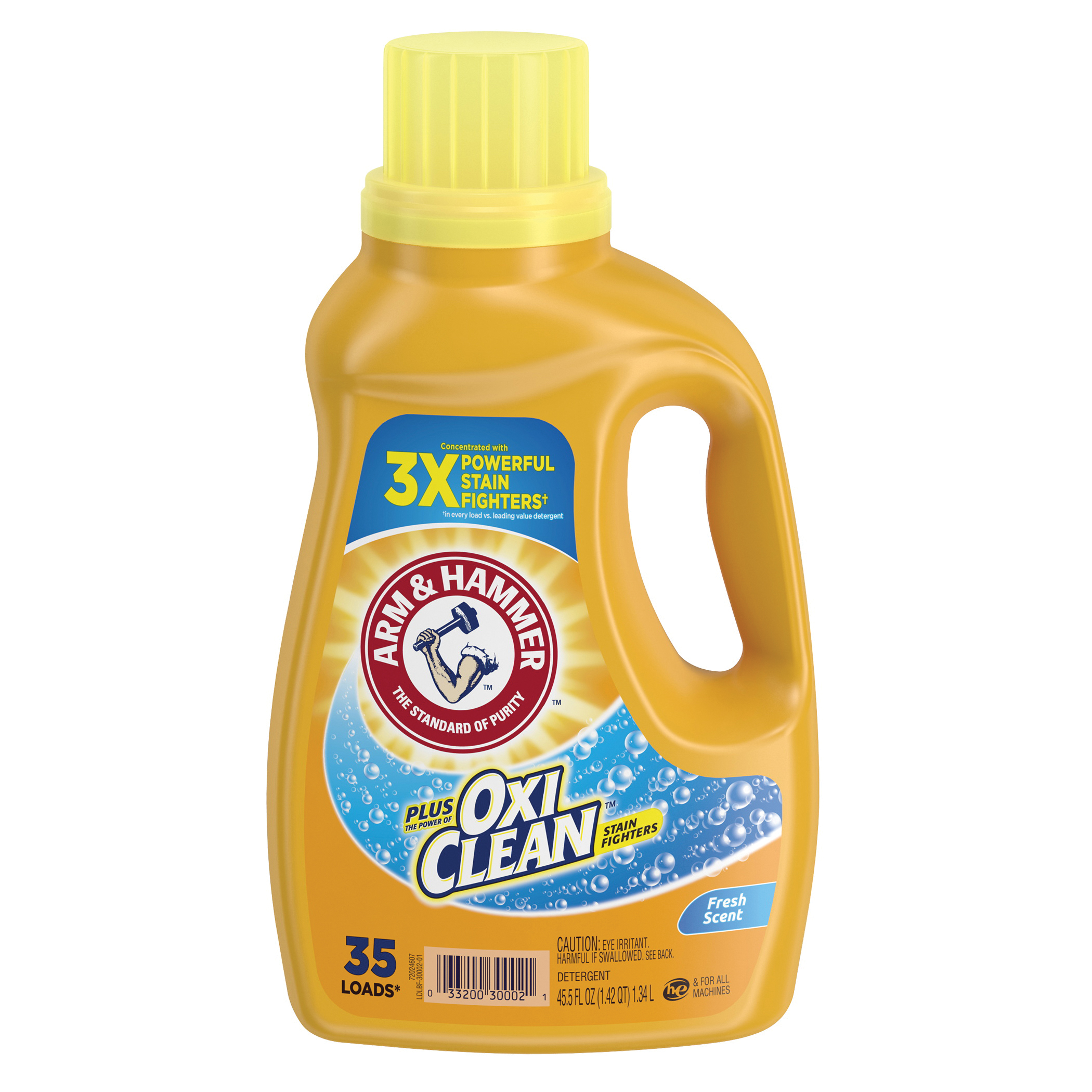 Plus OxiClean 97542 Laundry Detergent, 62.5 oz Bottle, Liquid, Clean Fresh