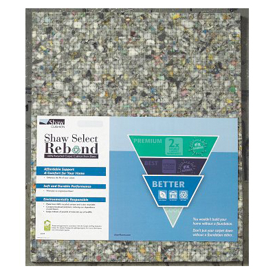 Shaw Floors Stocking Rebond Series 365PD-00001 Carpet Pad, 6 ft W, 7/16 in Thick, Whse Stock - 1