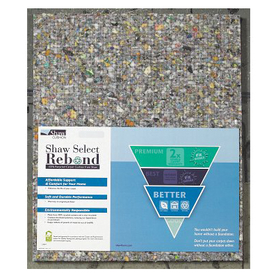 Shaw Floors Stocking Rebond Series 383PD-00001 Carpet Pad, 6 ft W, 7/16 in Thick, Whse Stock - 1