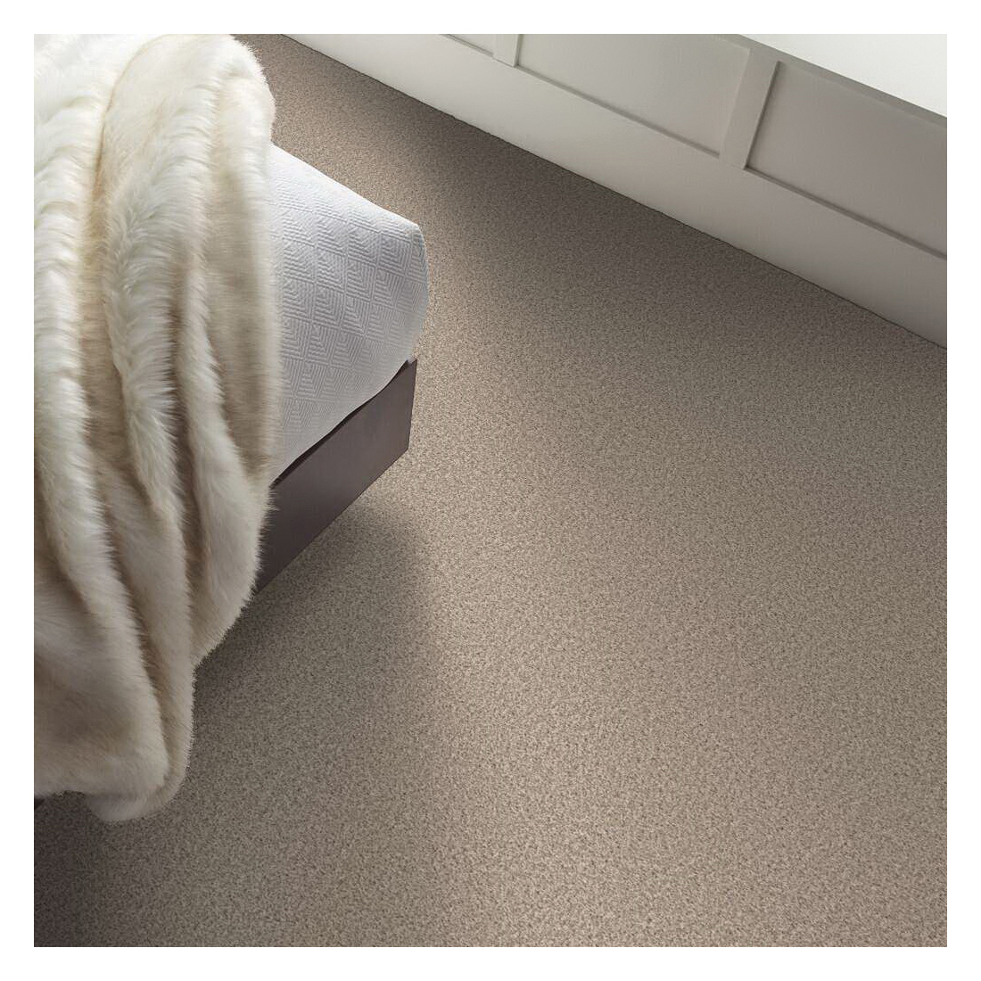 Shaw Floors Because We Can I, Simply The Best Series E9186-00100 Indoor Carpet, Sea Shell, 12 ft W, Tonal Pattern - 5