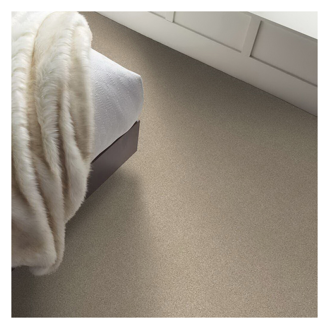 Shaw Floors Of Course We Can III, Simply The Best Series E9426-00100 Indoor Carpet, Linen, 15 ft W, Solid Pattern - 4