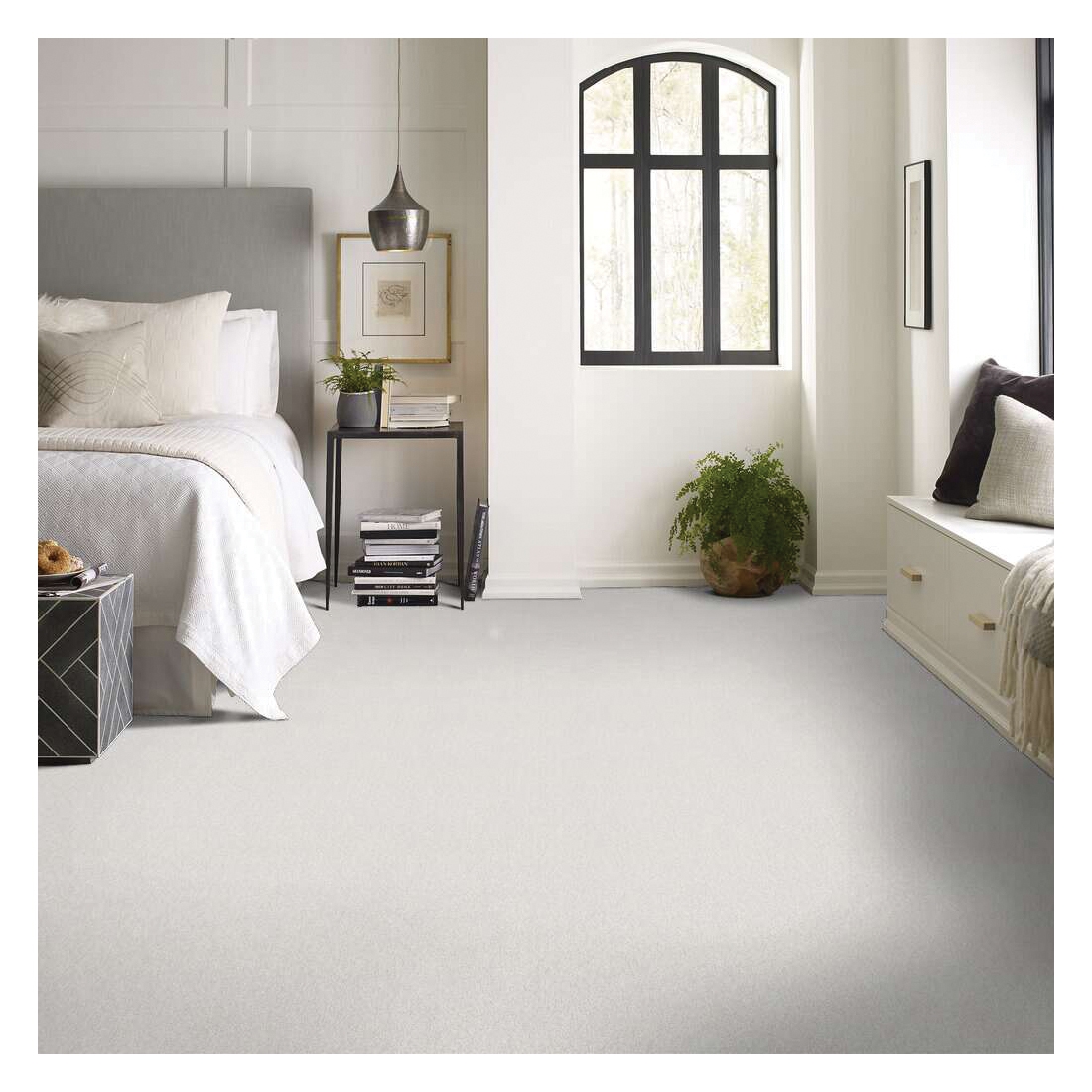 Shaw Floors Basic Rules Pet Perfect Plus Series E9639-00100 Indoor Carpet, 12 ft W, Solid Pattern, PET Rug, Super Fine - 3