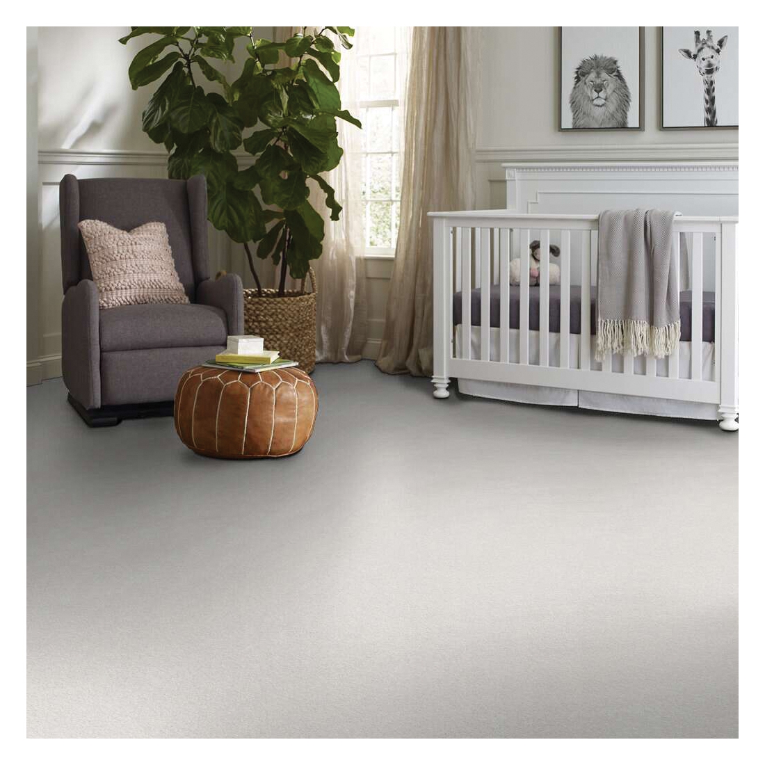 Shaw Floors Basic Rules Pet Perfect Plus Series E9639-00100 Indoor Carpet, 12 ft W, Solid Pattern, PET Rug, Super Fine - 4