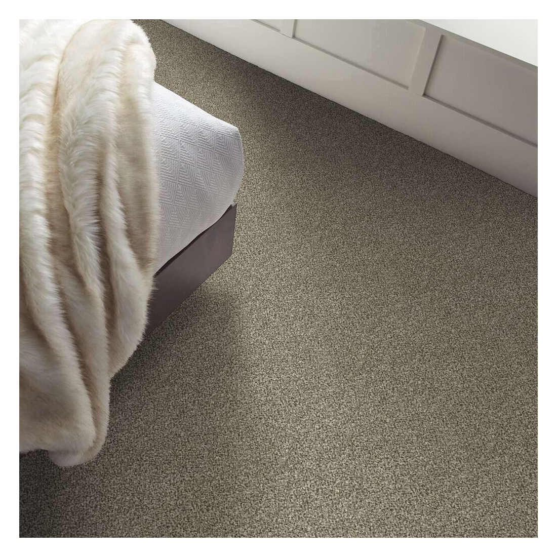 Shaw Floors Perpetual I Pet Perfect Plus Series E9692-00102 Indoor Carpet, 12 ft W, Solid Pattern, PET Rug, Eggshell - 5