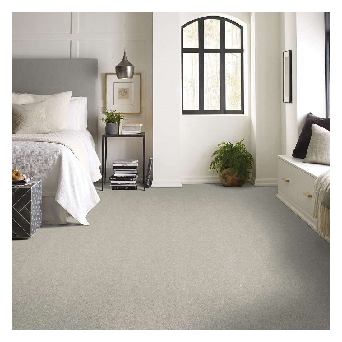 Shaw Floors All Over It I Simply The Best Series E9870-00100 Indoor Carpet, 12 ft W, Solid Pattern, PET Rug, Oatmeal - 3