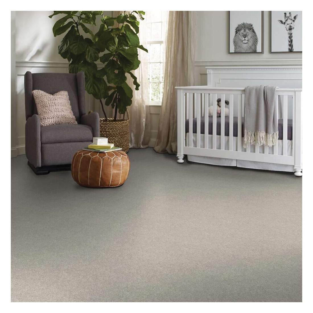 Shaw Floors All Over It I Simply The Best Series E9870-00100 Indoor Carpet, 12 ft W, Solid Pattern, PET Rug, Oatmeal - 4